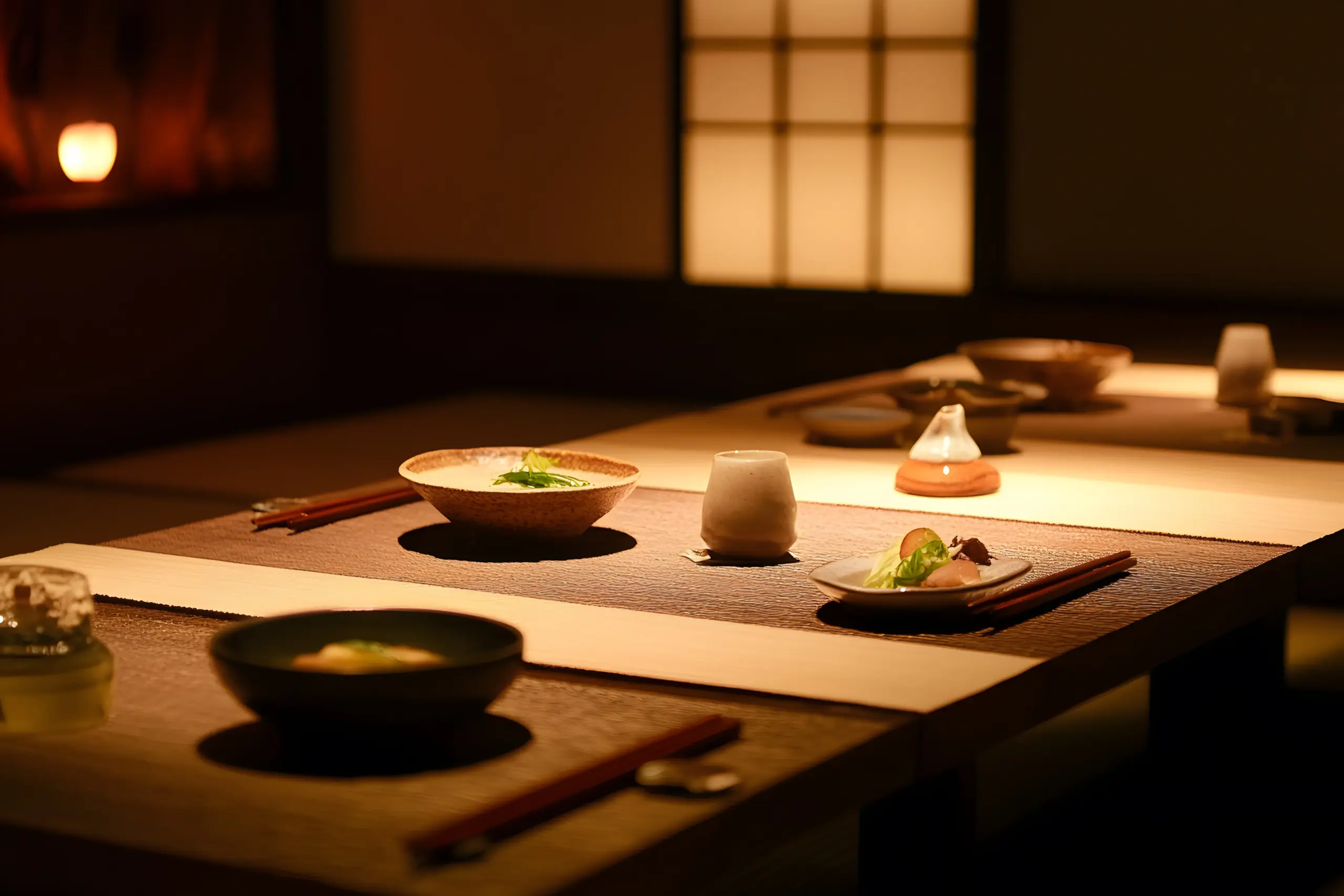 Private Evening Cha-kaiseki Dinner and Personalized Cocktails in a Special Tokyo Tea Room